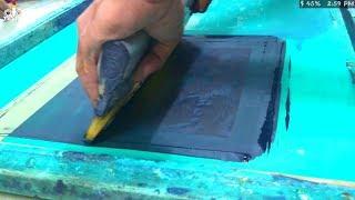 Serigraphy Printmaking Pocess:How to screenprint/silkscreen print on paper