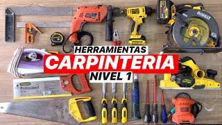 QUE HERRAMIENTAS COMPRAR? CARPINTERIA NIVEL INICIAL, #ProyectoMueble