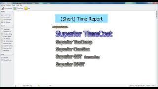 Superior TimeCost - (Short) Time Report