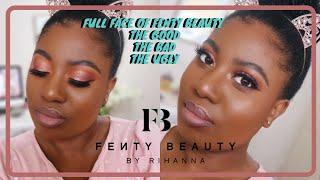 My Fenty Face | Full Face of Fenty Beauty on Deep Skin | The Good, Bad and Ugly| Afrodite by Olympia