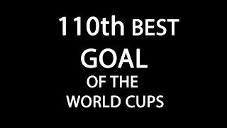 Ralf Edström scored the 110th best goal of the World Cups against Germany in Germany 74.