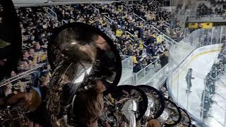 Michigan Hockey Band - Hail To The Victors Opening Song - Michigan vs Michigan State - Feb. 11 2022