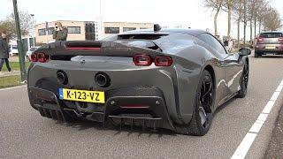 Ferrari SF90 Stradale - Sounds & Driving On The Road!