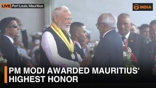 PM Modi Awarded Mauritius' Highest Honor | First Indian to Receive 'The Grand Commander'