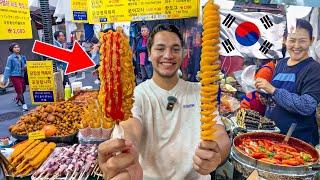 Probando COMIDA CALLEJERA RARA en Corea del Sur  ¡TODO CRUDO!