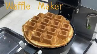 Custom mold Commercial waffle machine rotating belgium wafer iron waffle bites makers with CE