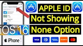 None is Missing On Apple ID Payment Method in iOS 16 Fixed  How To Get None Option in Apple ID