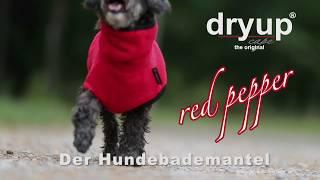 dryup cape red pepper - 3 Handgriffe für einen trockenen Hund