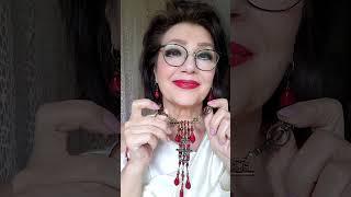 Удлинённое украшение: "Ключик к счастью" из лэмпворкбусин, гематитовых и из чешского стекла. j