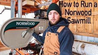 How to Saw your first log, for beginners. (Norwood Portable Sawmill)