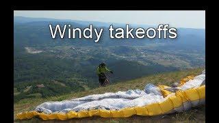 Windy takeoffs in Istria