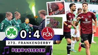 Fürth 0:4 Nürnberg - Stadionvlog | 273. Frankenderby / 1. FCN dominiert Fürth