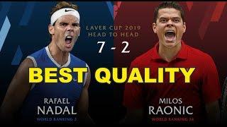 Nadal v Raonic | Laver Cup 2019 FULL MATCH 7 | 50 FPS HD