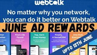 Webtalk | June Ad Rewards | June 12th 2020