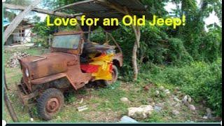 Finding Treasures on the Island of Panglao. A Willys Jeep CJ-3B in its resting spot.