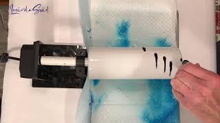 Alcohol Ink Waterfall/Rain Technique but Without Using a Heat Gun -- What Will Happen??