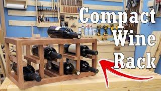 Building A Compact Wine Rack // Free Plans // New Website