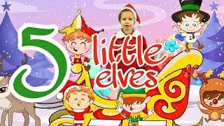 Nursery Rhymes / 5 Little Elves  / Kids Christmas Song by Paola