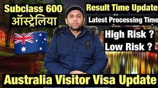 Australia Visitor Visa Processing Latest Time|Visitor Visa Subclass 600 Results |High Risk Applicant