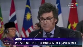 Apareció el video del debate entre Gustavo Petro y Javier Milei en la Cumbre G20 | RTVC Noticias