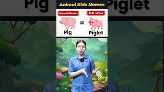  Animals and Their Cute Babies  | Learn Baby Animal Names! #shorts #english