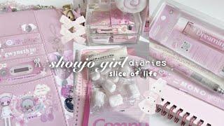 shoujo girl slice of life 𐙚 ₊˚⊹ : chiikawa pop-up store, organising stickers, shopping