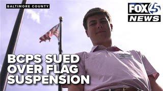 Marine hopeful sues Baltimore County Schools over suspension for flag inquiry