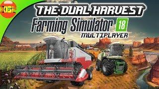 Farming Simulator 18 multiplayer gameplay -191- Harvesting wheat for straw and corn for slurry!