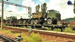 Tren CFR MARFĂ cu Indicativ Militar în Gara Sărățel - 25 Iulie 2024