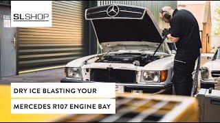 Mercedes R107 SL Engine Bay Detailing