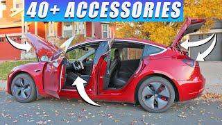 Tesla Model 3 & Y – NEW Accessories For 2023 (Must Have 40 Accessories) #tesla #2023