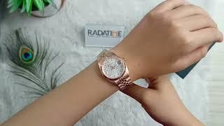 Bonia Sapphire Silver Dial Rose Gold Stainless Steel, Case Rose Gold