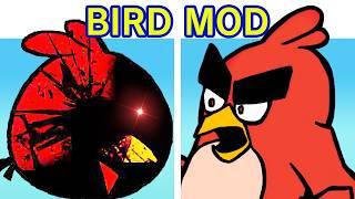 Friday Night Funkin' VS Bird Mod & Lyrics | Crimson Awakening (FNF Mod) (Angry Birds/Horror)