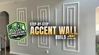 STEP BY STEP Accent Wall Build | CRXWN Home & Lawn Improvement #accentwall #diy #howto #2023 #ryobi
