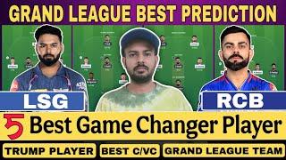 LSG vs RCB | Fantasy Team | Will Rishabh Pant perform today  all players H2H & Venue Stats