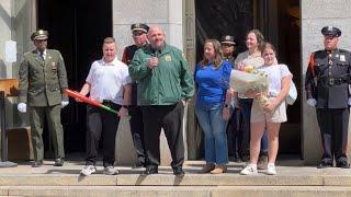 NYC DEPARTMENT OF SANITATION HOLDS WALKOUT CEREMONY FOR RETIRING COMMISSIONER EDWARD GRAYSON