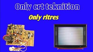 How to repair no RGB Voltag out and retrace line on crt pcb