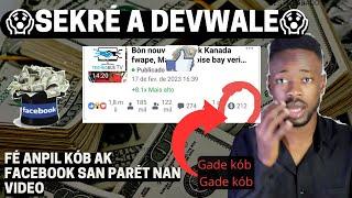 Wap sezi dekouvri koman fé anpil kób ak FACEBOOK san parét nan video( Itilize sekré sa kounyea menm)