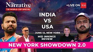 LIVE: IND VS USA: Mid Innings Review I Bumrah Vs Corey Anderson I SABA KARIM I T20 World Cup