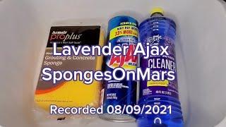 Sponge ASMR: Ajax and 7-11 Lavender Cleaner.