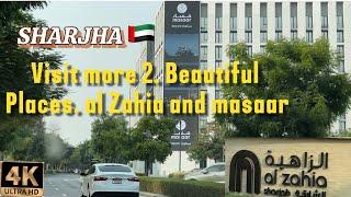 Sharjha is city of UAE [4k]- Driving tour to al Zahia and masaar new areas lunch in Sharjha