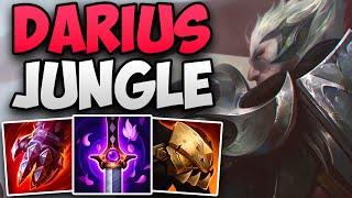 CHALLENGER JUNGLER CARRIES WITH DARIUS! | CHALLENGER DARIUS JUNGLE GAMEPLAY | Patch 15.5 S15