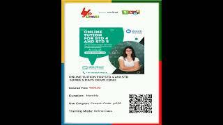 ONLINE TUITION FOR STD 4 and STD 5(FREE 5 DAYS DEMO CBSE)