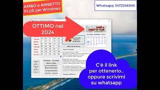 AMBO e AMBETTO PLUS .. alla grande nel 2024. DOPPIO TERNO.. da vedere subito !!