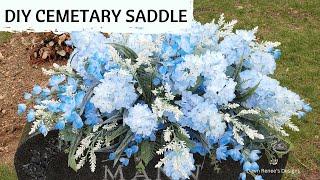 Cemetery Saddle Flower Arrangements | Grave Saddle Tutorial | Gravestone Saddle | Cemetery Flowers