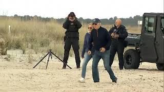 Watch Joe Biden and First Lady Jill Biden, secret service stroll along Rehoboth Beach in Delaware