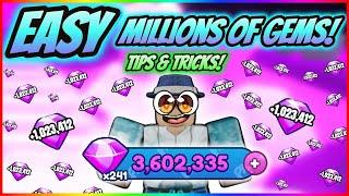 *EASY* HOW TO GET MILLIONS OF GEMS! TIPS & TRICKS! | BUBBLE GUM SIMULATOR INFINITY!
