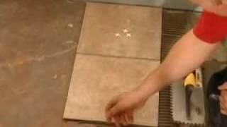 Floor Tile Laying - Part 2 - Laying Floor Tiles Using ...