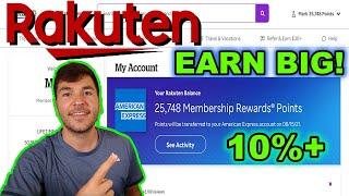 Earn Huge Cash Back/Amex Points with Rakuten! (Full Tutorial)