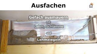 Fachwerk: Gefach mit Lehmziegeln ausfachen